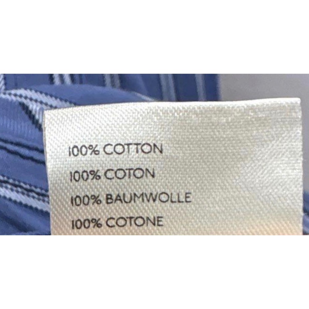Free People We The Free Moxley Striped Shirt Blue White Frill Collar XL - Picture 8 of 8